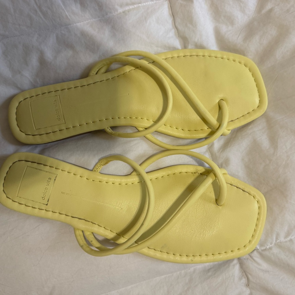 Dolce Vita Butter Yellow Strappy Sandals